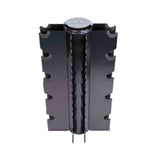 VTX by Troy 3 lb to 50 lb 13 Pair 8-Sided Rubber Encased Dumbbell Set with Vertical Rack