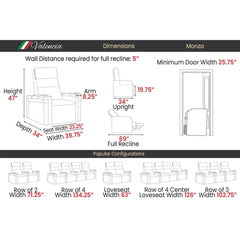 Valencia Monza Carbon Fiber Home Theater Seating