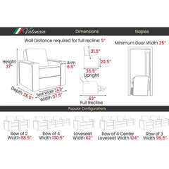 Valencia Naples Prestige Home Theater Seating