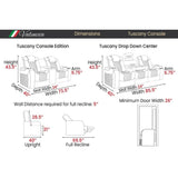 Valencia Tuscany Luxury Console Edition Home Theater Seating