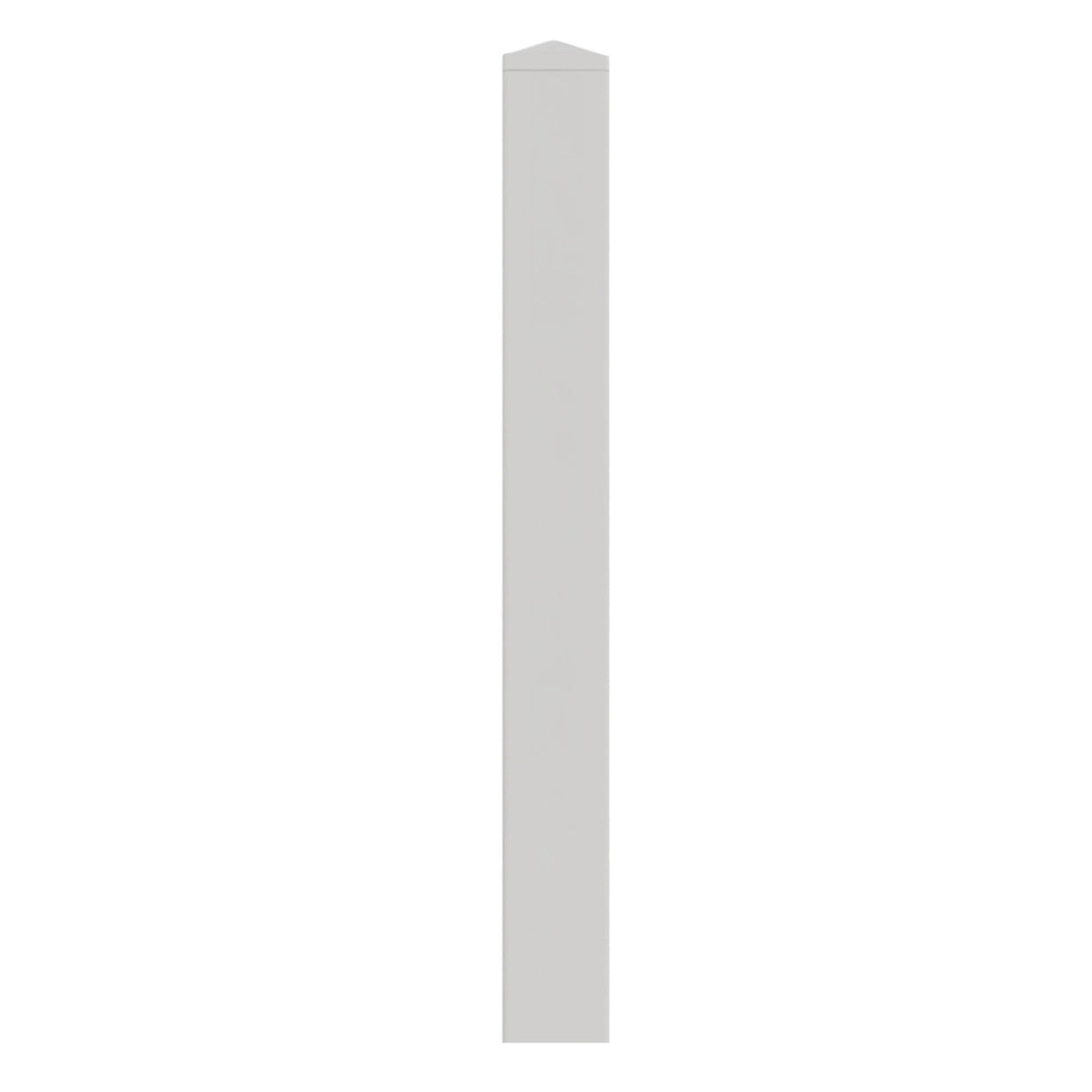 Aleko 5 in. x 5 in. x 5.3 ft. Vinyl Fence End Post for 3-Rail Fencing – White