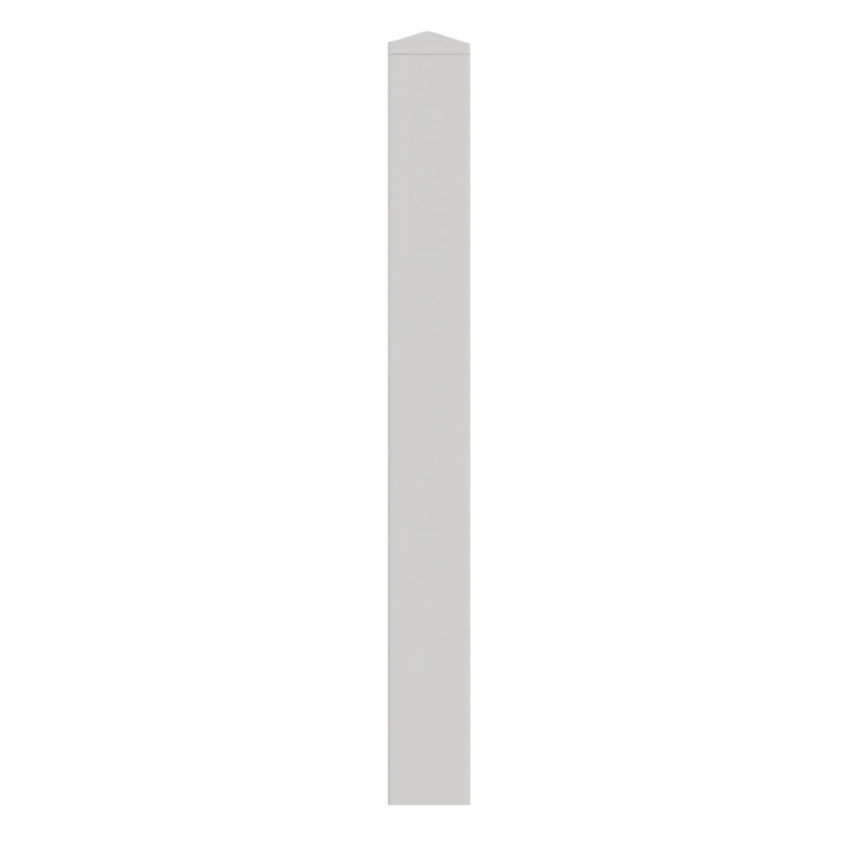 Aleko 5 in. x 5 in. x 5.3 ft. Vinyl Fence Line Post for 3-Rail Fencing – White