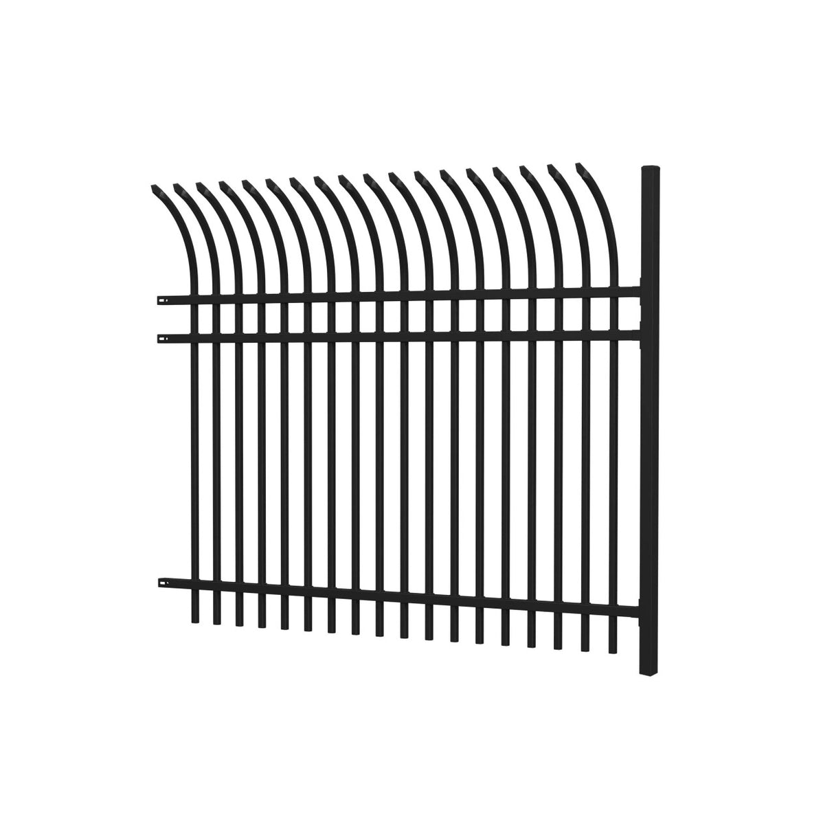 Aleko Commercial Grade 8-Panel Steel Fence Kit – Athens – 8x6 ft. Each