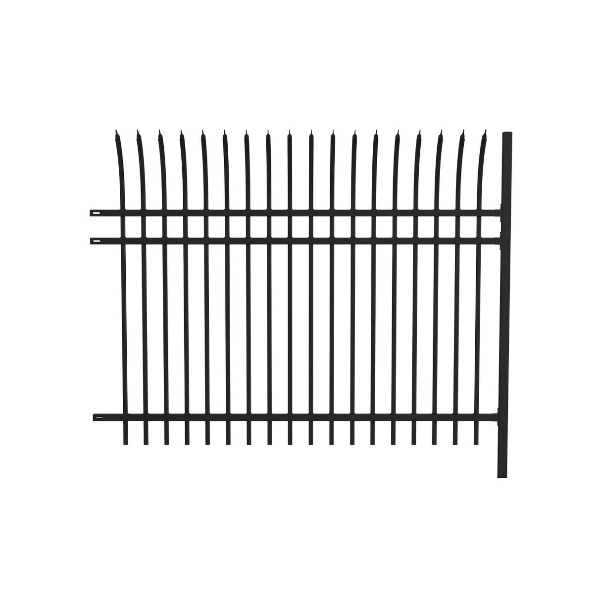 Aleko Commercial Grade 8-Panel Steel Fence Kit – Athens – 8x6 ft. Each