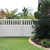 Aleko 6’ x 4’ Vinyl Semi-Private Fence – White - Denver Series