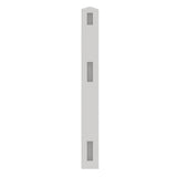 Aleko 5 in. x 5 in. x 5.3 ft. Vinyl Fence Line Post for 3-Rail Fencing – White