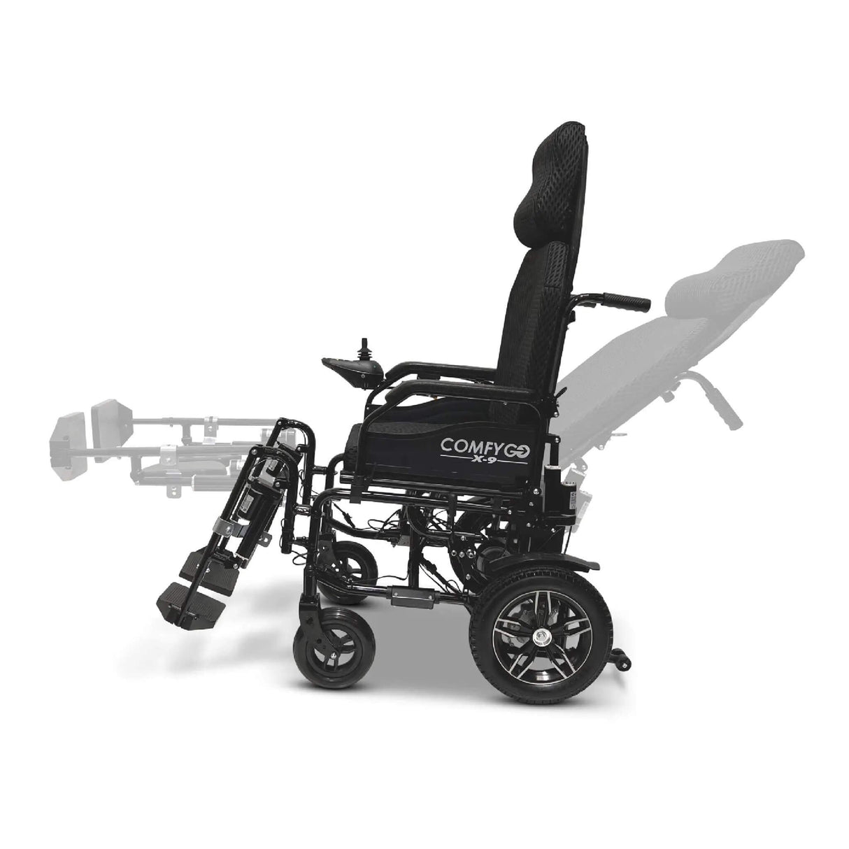 ComfyGo X-9 Remote Controlled Electric Wheelchair with Automatic Recline