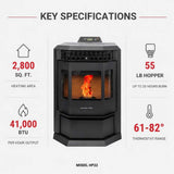 ComfortBilt HP22 24" Pellet Stove