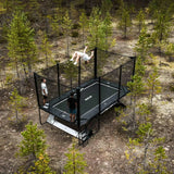 ACON X 17ft Rectangular Trampoline with Net and Ladder