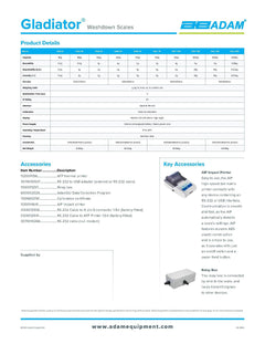 Gladiator Washdown Scales GGS 16A