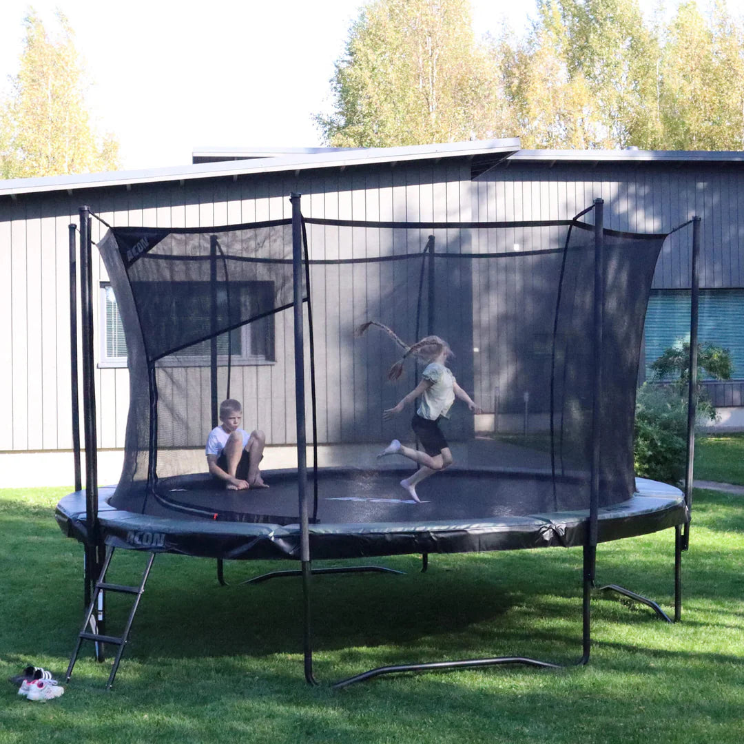 ACON Air 14ft Round Trampoline with Safety Net and Ladder, GEN 2.0