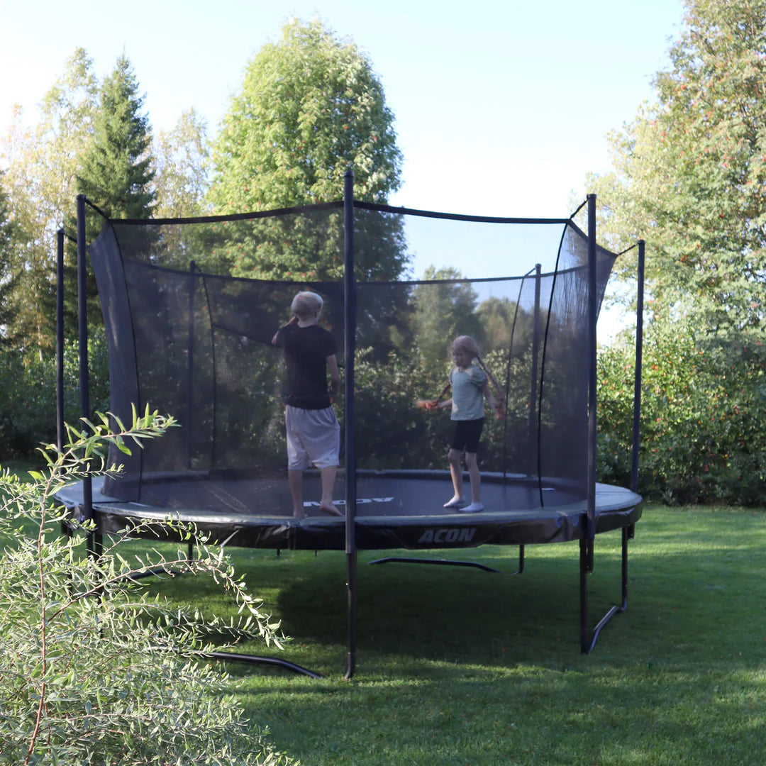 ACON Air 15ft Round Trampoline with Safety Net and Ladder, GEN 2.0