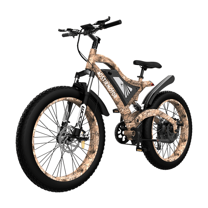 AOSTIRMOTOR S18-1500W Snakeskin Grain Fat Tire Mountain E-Bike | 1500 Watt | 48V | Electric Bike