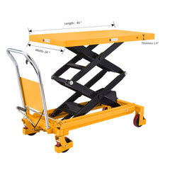 Apollolift Double Scissors Lift Table 1760lbs. 59" lifting height A-2010