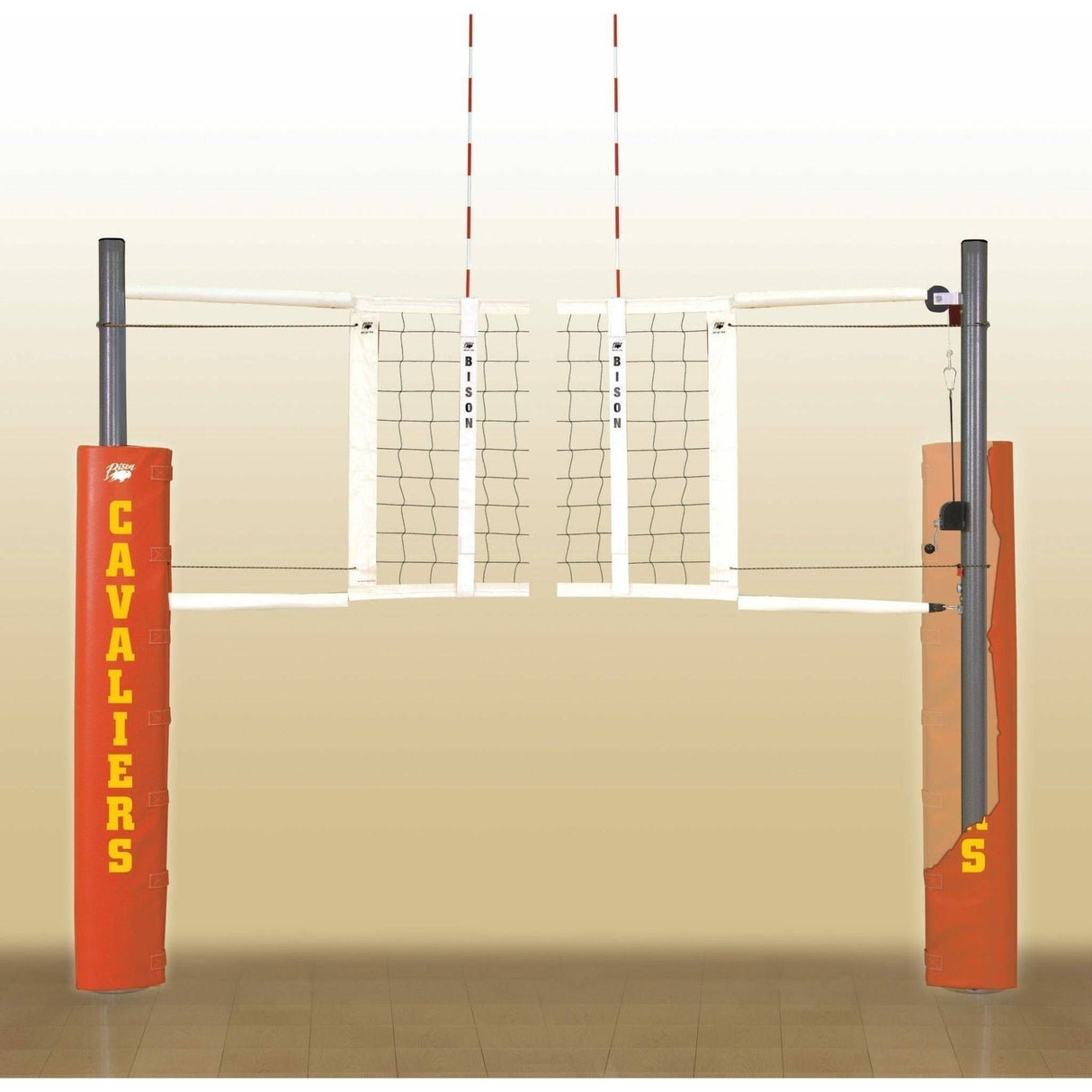 Bison 3 1/2" Match Point Aluminum Complete Volleyball System VB6000