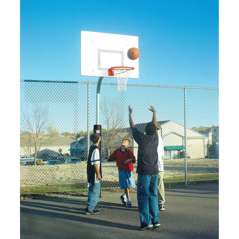 Bison 3-1/2″ Tough Duty Rectangle Steel Playground Basketball Hoop