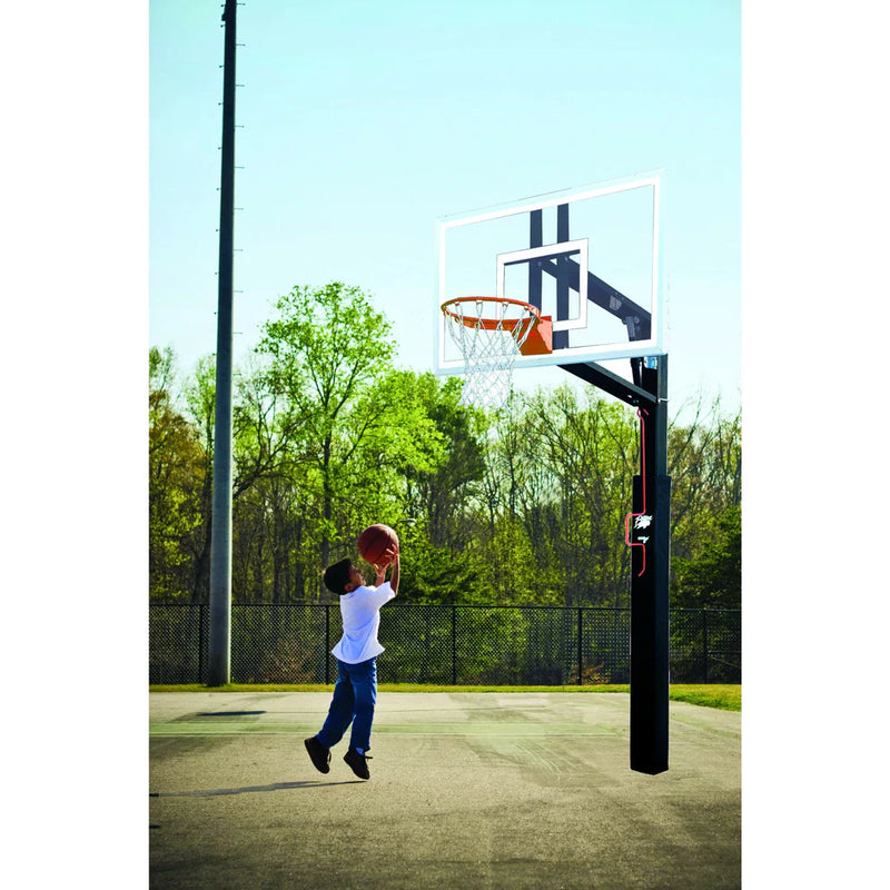 Bison 36″ x 60″ ZipCrank Adjustable Outdoor Basketball Hoop