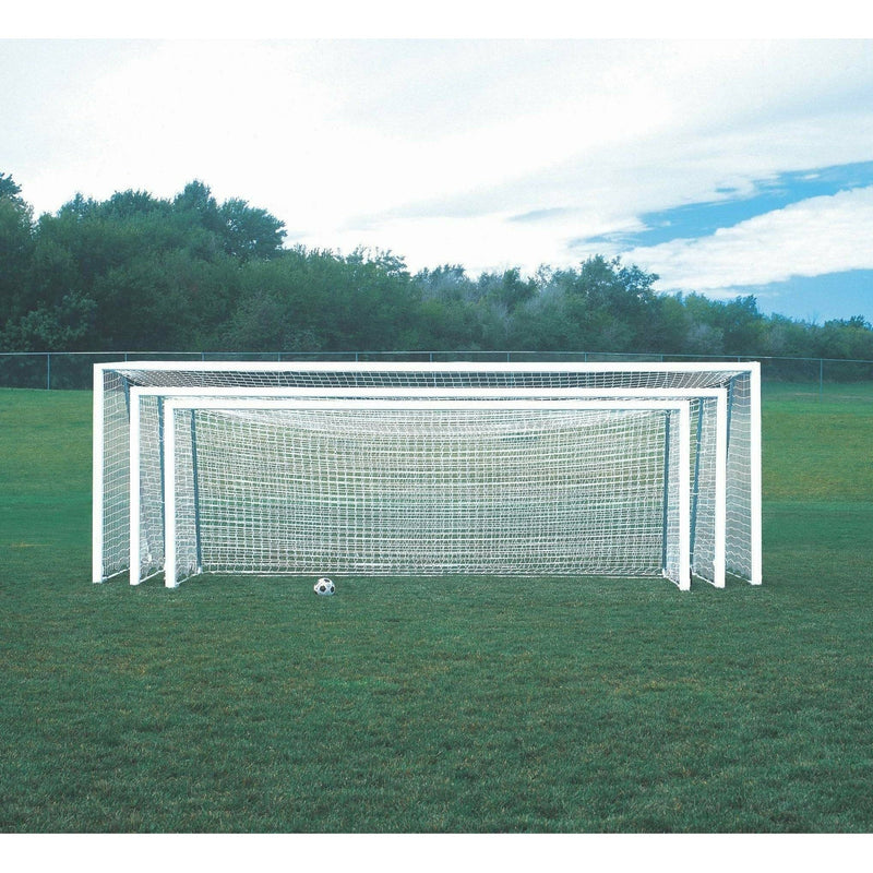 Bison 4″ Round No-Tip Portable Aluminum Soccer Goals (Pair)