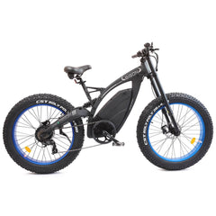 Ecotric 48v 17.5AH 1000W Big Fat Tire Ebike Bison-Matt Black