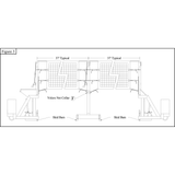 Bison Arena JR Freestanding Portable Double Court Volleyball System VB8102JR