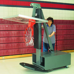 Bison Inc. Club Court Acrylic Adjustable Portable Basketball System