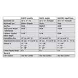 Bison Inc. Club Court Super Glass Portable Adjustable Basketball System