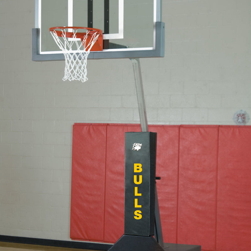 Bison Inc. Club Court Super Glass Portable Adjustable Basketball System