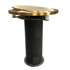 Bison Inc. Steel Floor Sockets with Hinged Brass Covers