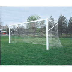 Bison ShootOut 4" Square Aluminum Permanent/Semi Permanent Soccer Goals (Pair)