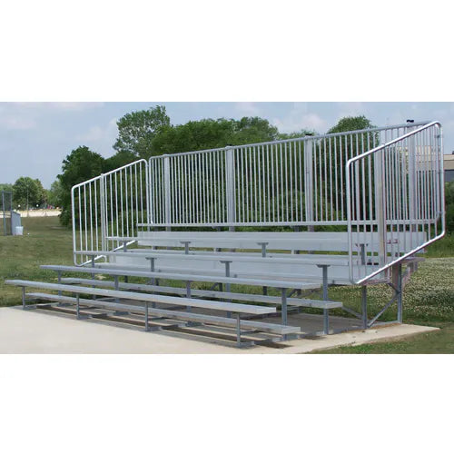BSN Bleacher 8R 91S 21' W/Aisle & Vert Rail 1196580
