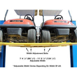 Atlas 9OHSC 2-Post Lift + Lawn Mower Adapter Combo