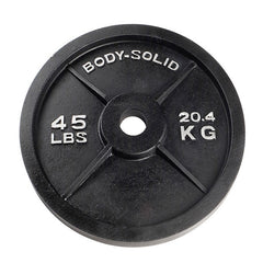 Body-Solid 455 lbs. Cast Iron Olympic Weight Plates - OSB455