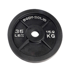 Body-Solid 455 lbs. Cast Iron Olympic Weight Plates - OSB455