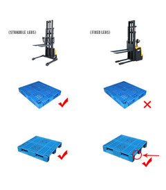 Apollolift Semi-Electric Power Lift Fixed Stacker  3300lbs 118"Lifting A-3016