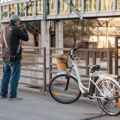 NAKTO Camel City Cruiser Step-Thru Electric Bicycle