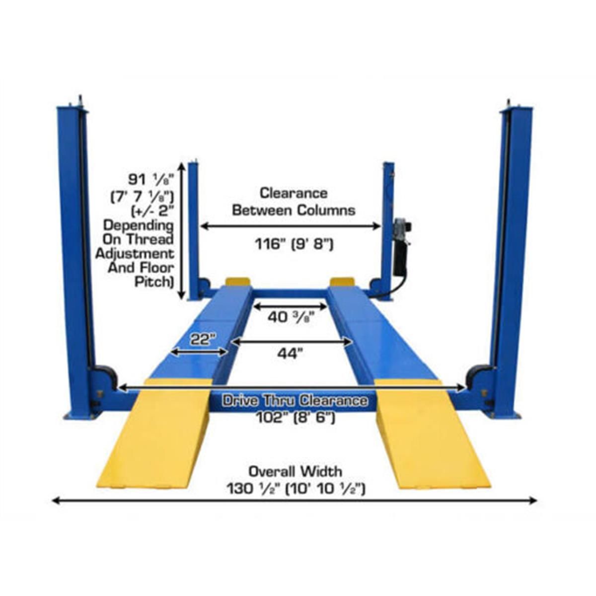 Atlas 414A 14,000 lb 4-Post Alignment Lift