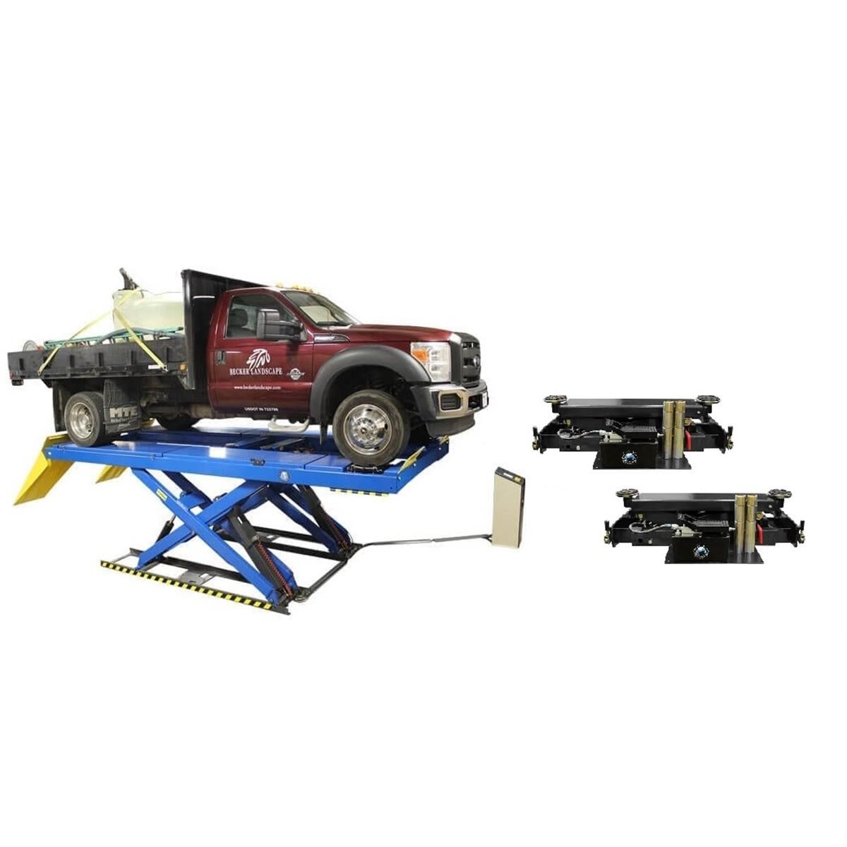 Atlas PX16A Scissor Alignment Lift and RJ8 Rolling Jack Combo