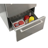 24 in. Built-in Two-Drawer Outdoor Refrigerator in Stainless-Steel