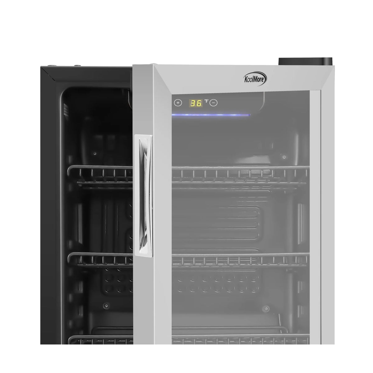 18 in. 3.2 Cu. Ft. Beverage Refrigerator Merchandiser with Stainless Steel Trim and Touch Panel