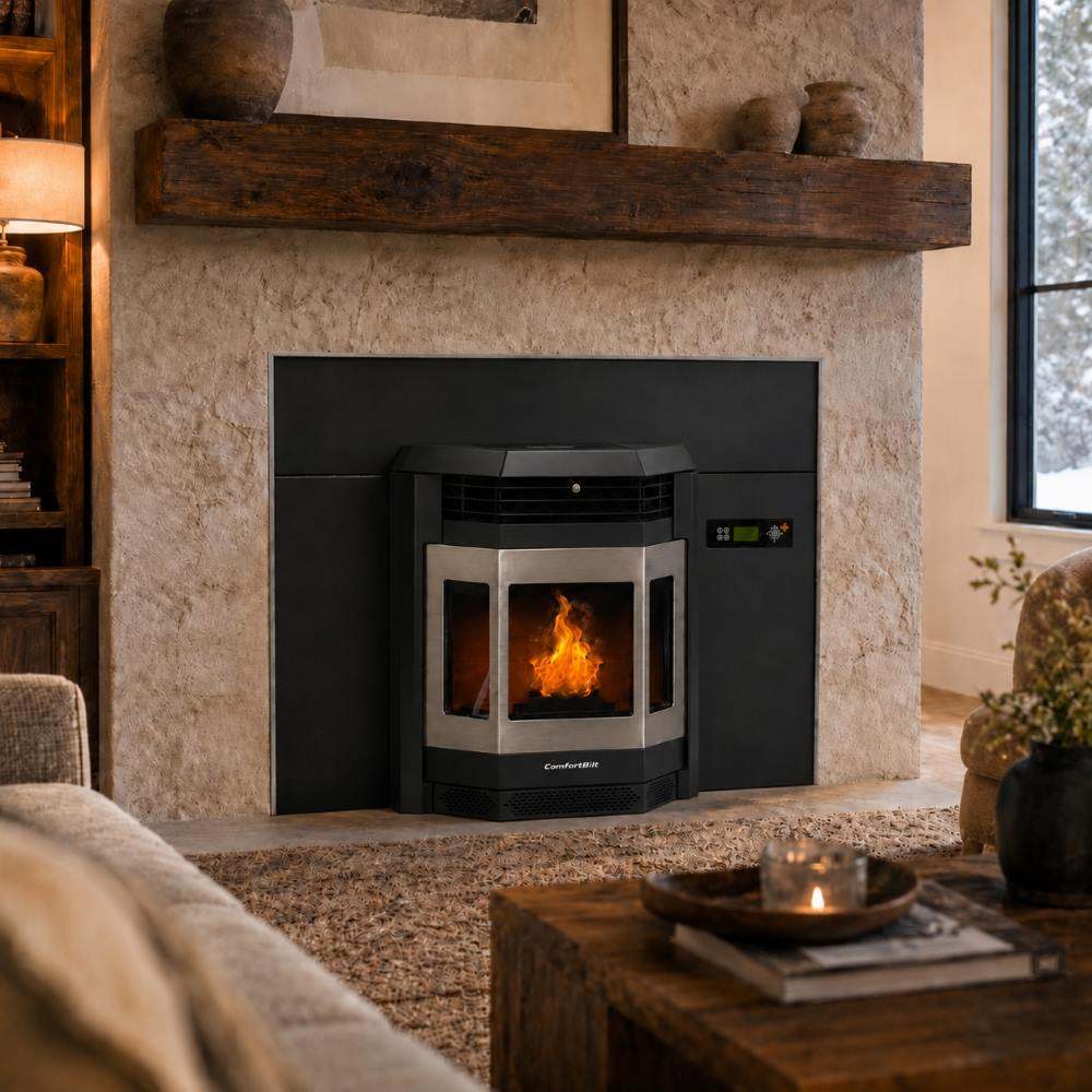 Comfortbilt HP22I Pellet Stove Insert with Stainless Steel Trim