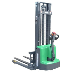 EKKO Lifts EB13E-Li Electric Straddle Stacker 2,800 lbs - 119" Height - Side Shift