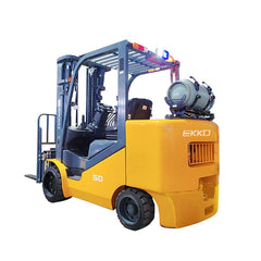 EKKO Lifts EK50LP Liquid Propane (LPG) 4 Wheel Forklift - 10,000 lbs Capacity - 185" Height