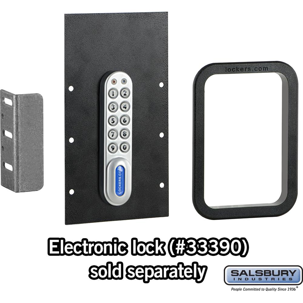 Designer Wood Locker Replacement Lock Conversion Kit - for Electronic Locks (Lock not included) by Salsbury