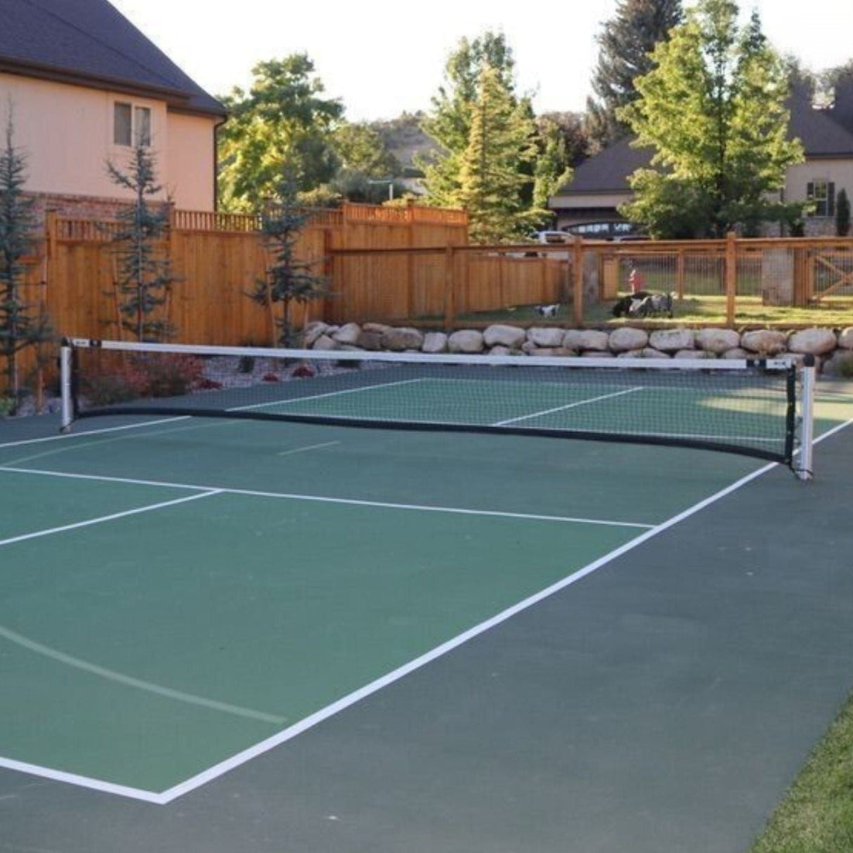 Dominator Round Heavy-Duty Inground Pickleball System