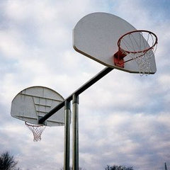 Sportsplay Double Basketball Goal with Aluminum Fan Backboard