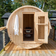 Dundalk Leisurecraft Harmony Barrel Sauna Canadian Timber 4 Person | CTC22W