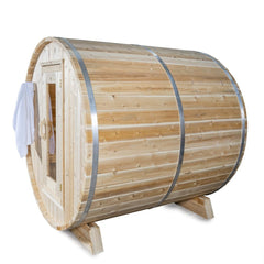 Dundalk Leisurecraft Harmony Barrel Sauna Canadian Timber 4 Person | CTC22W