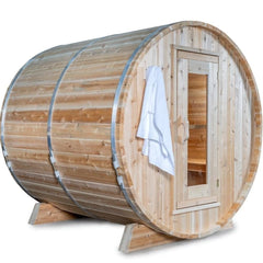 Dundalk Leisurecraft Harmony Barrel Sauna Canadian Timber 4 Person | CTC22W