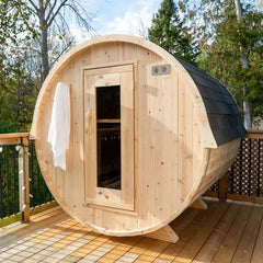 Dundalk Leisurecraft Harmony Barrel Sauna Canadian Timber 4 Person | CTC22W