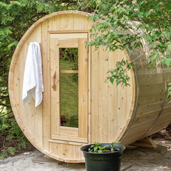 Dundalk Leisurecraft Harmony Barrel Sauna Canadian Timber 4 Person | CTC22W